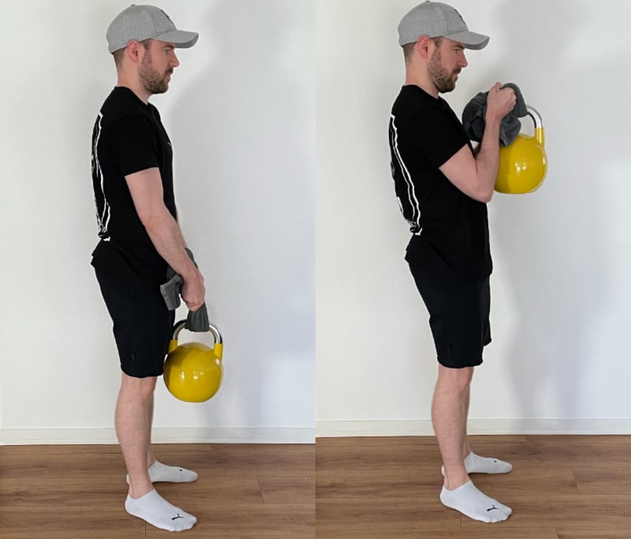 Kettlebell Towel Curl Die Kettlebell Bizeps Übung